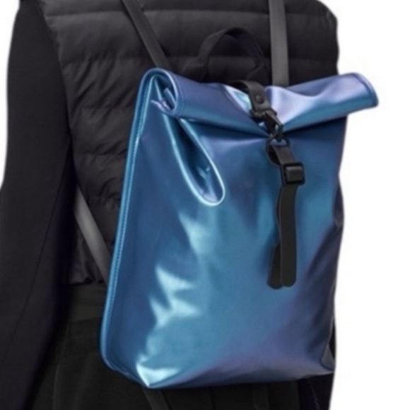 NWT RAINS Rolltop Rucksack Backpack Mini - Picture 3 of 15